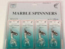 FJ Neil Marble Spinners 1/8oz White 12/cd