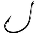 Gamakatsu Drop Shot Hook Black 25ct Size 2/0