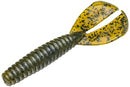Strike King Rage Twin Tail Menace Grub 4in 8ct Green Pumpkin