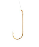 Eagle Claw Aberdeen Gold Snelled Hook Size 1