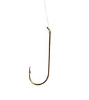 Eagle Claw Aberdeen Bronze Snelled Hook Size 6