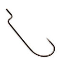 Gamakatsu Offset Worm Hook Black Size 2 6ct