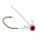 Eagle Claw Pro-V Weedless Ball Jig Head 1/16 6ct White
