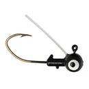 Eagle Claw Pro-V Weedless Ball Jig Head 1/32 6ct Black