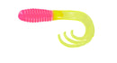 Big Bite Triple Tip Grub 2in 10ct Bubblegum Chartreuse
