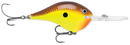 Rapala DT Series 10' 3/5oz 2.25in Chartreuse Rootbeer Craw