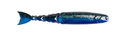 Z-MAN ChatterShad 4.5in. Blacl/Blue Laminate 4pk