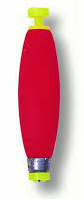 Betts Slipn Grip Float 3in Cigar 2ct Zip Bag Red/Yellow