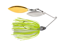 Strike King Tour Grade Compact Spinnerbait 1/2 oz (Willow/Willow) - Chart/White