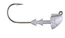 Buckeye The Shocker(Swimbait Head - Light Wire) 1/8 oz Unpainted 3pk.